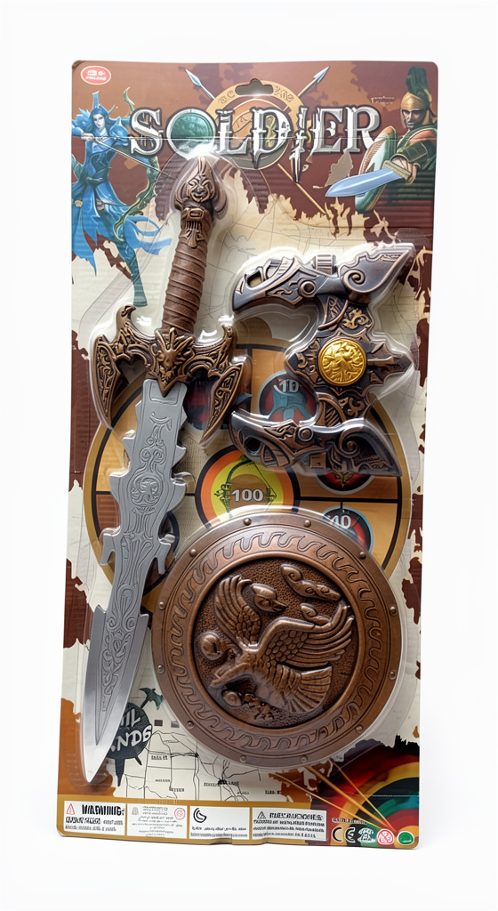 J0081 espada y escudo medieval