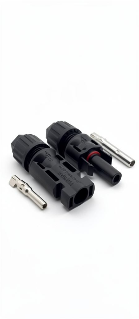 Conector MC4 negro solar