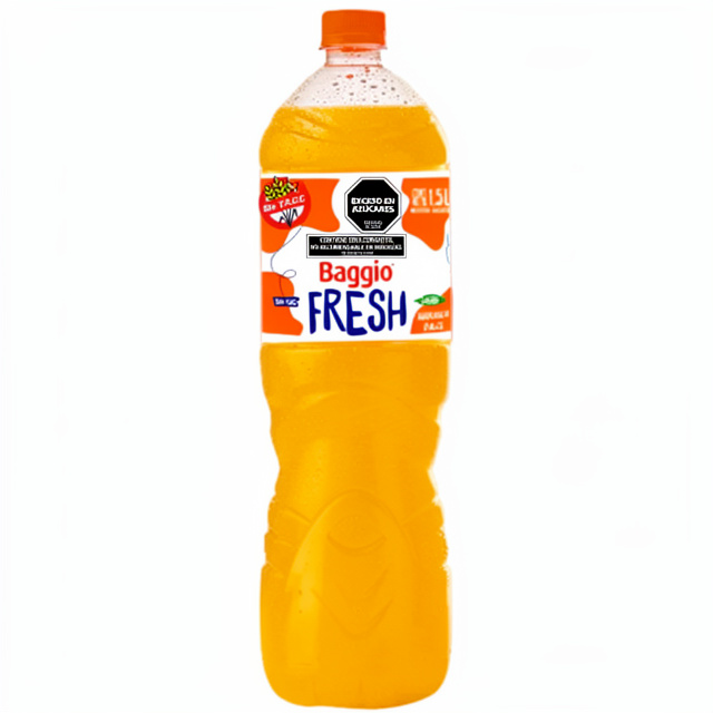 Agua Saborizada Baggio Fresh 1,5 Lts Naranja