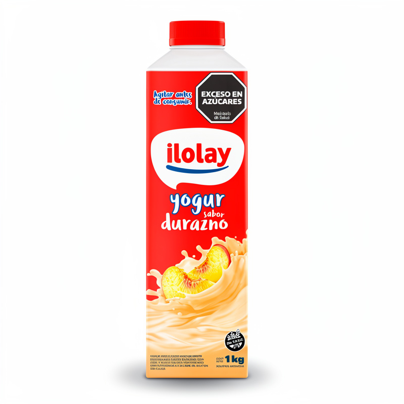 Yogur Ilolay Botella Durazno 1Lts