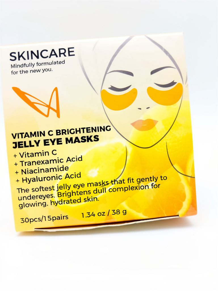 Vitamin c brightening jelly eye masks