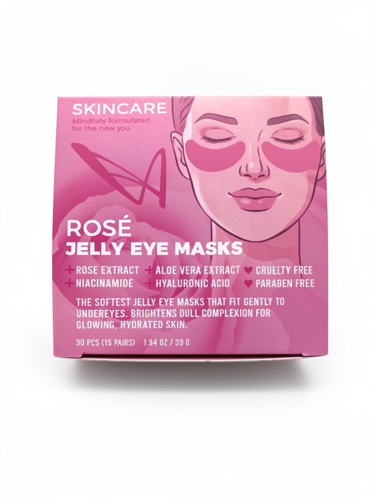 Rose jelly eye masks