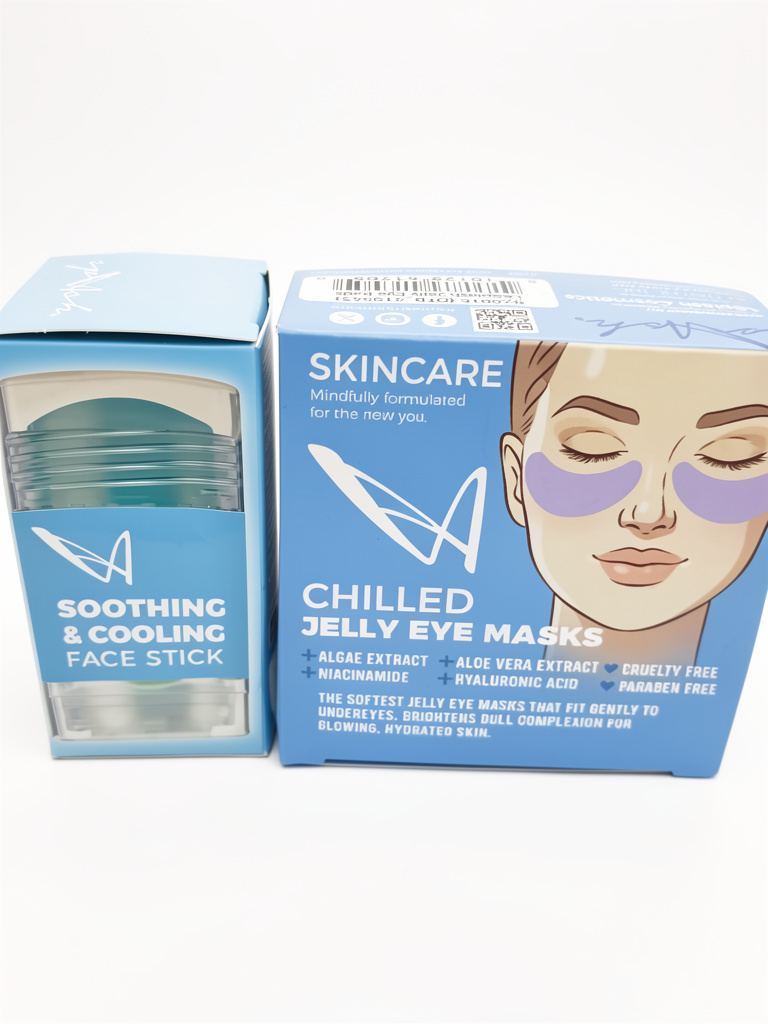 Chilled jelly eye masks & soothing cooling face stick