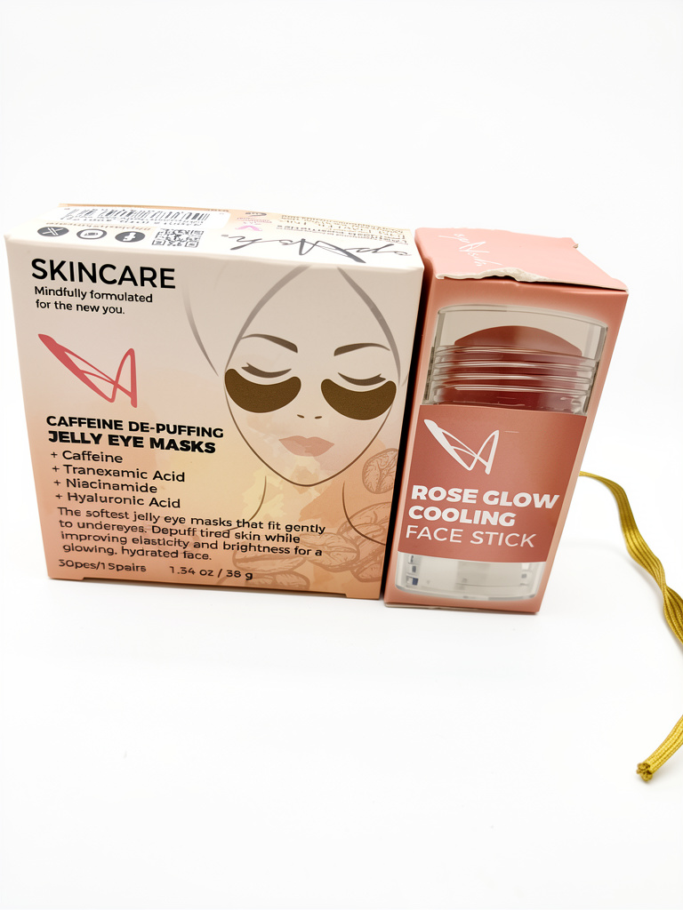 Caffeine de- puffing & rose glow cooling