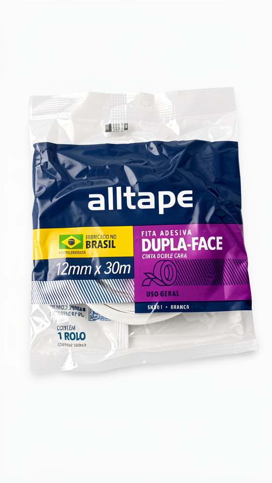 CINTA DOBLE FAZ ALLTAPE - 12MMX30M
