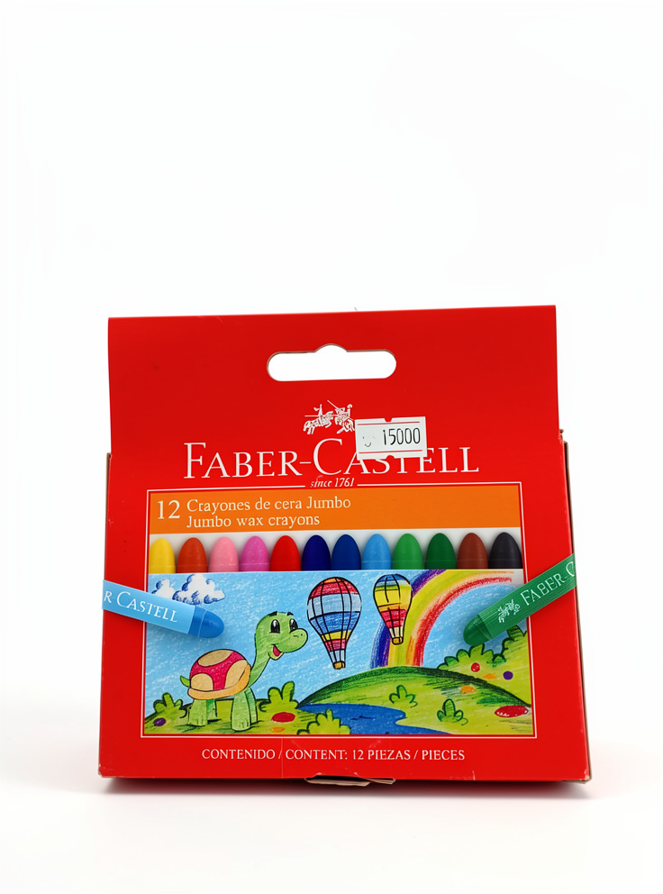CRAYONES DE CERA JUMBO 12 PZS
