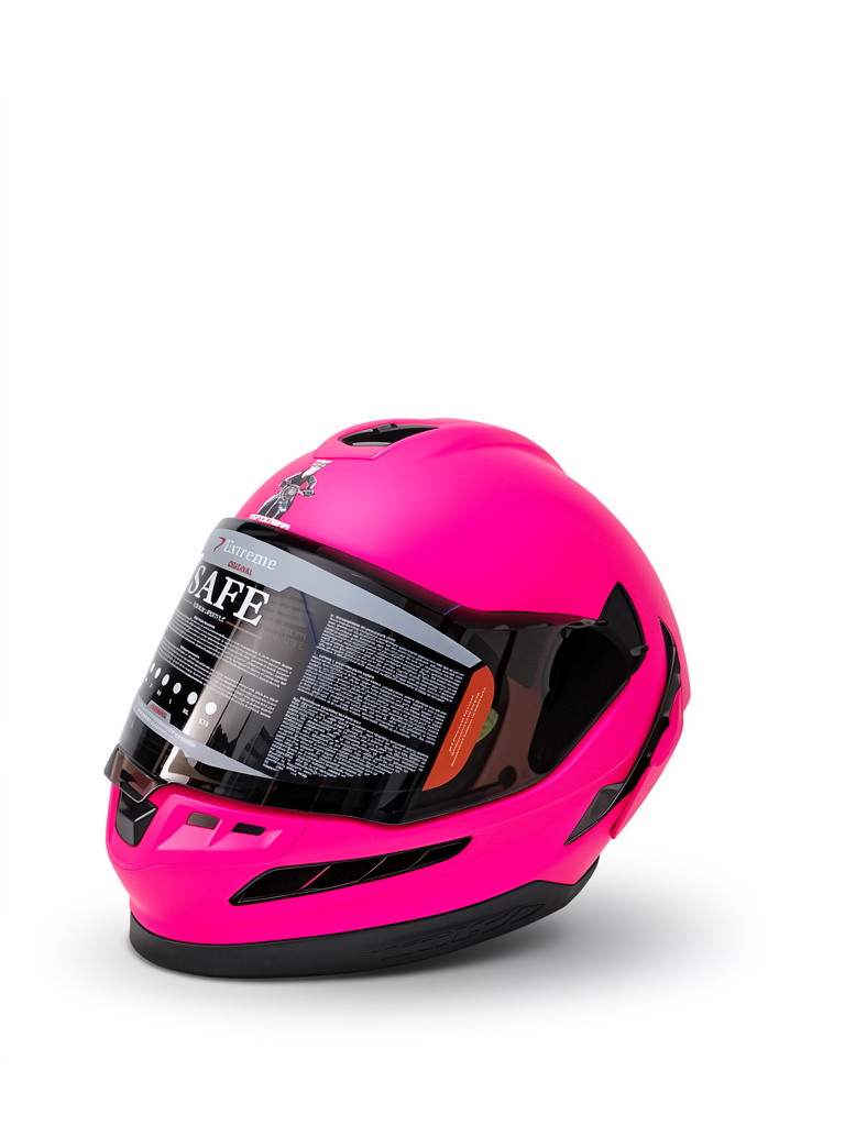 CASCO INTEGRAL ROSADO MATE L