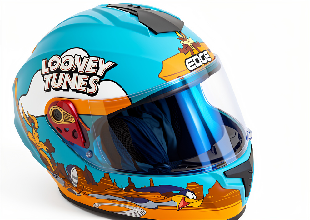 CASCO CERRADO COYOTE Y CORRECAMINOS VIS/ TORNASOL EDGE TALLA "M" DOT/ECE