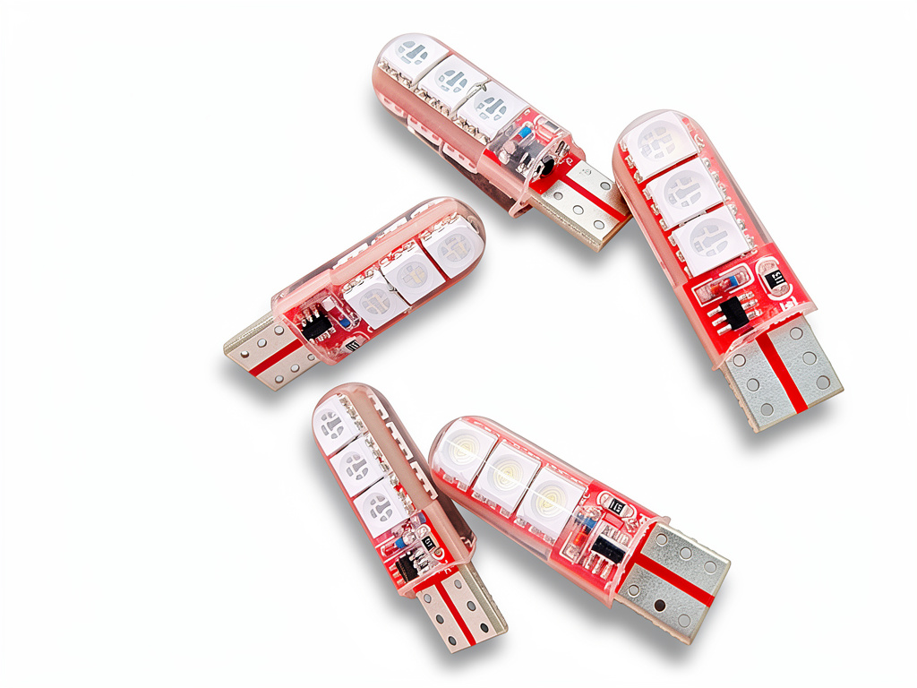 LUCES LED CORTESIA T10 ROJO