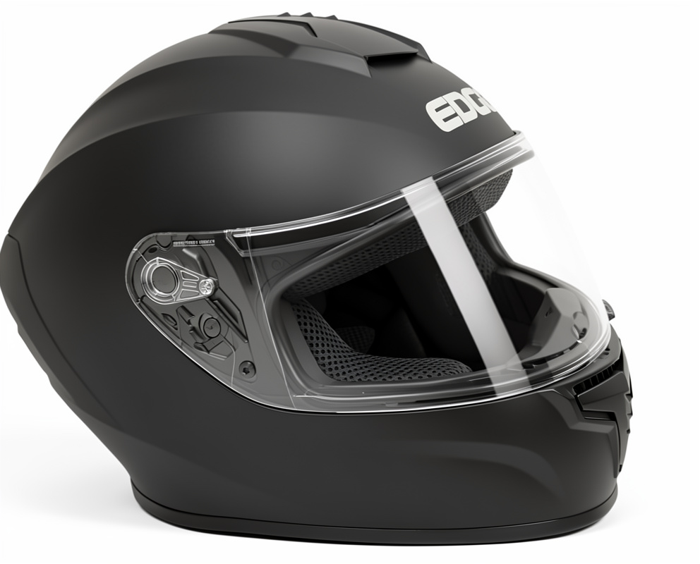 CASCO CERRADO NEGRO MATE SOLID VIS/TRANSPARENTE EDGE TALLA "XL" DOT/ECE