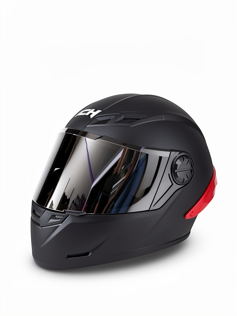 CASCO ICH 501SP NEGRO MATTE L (ROJO)