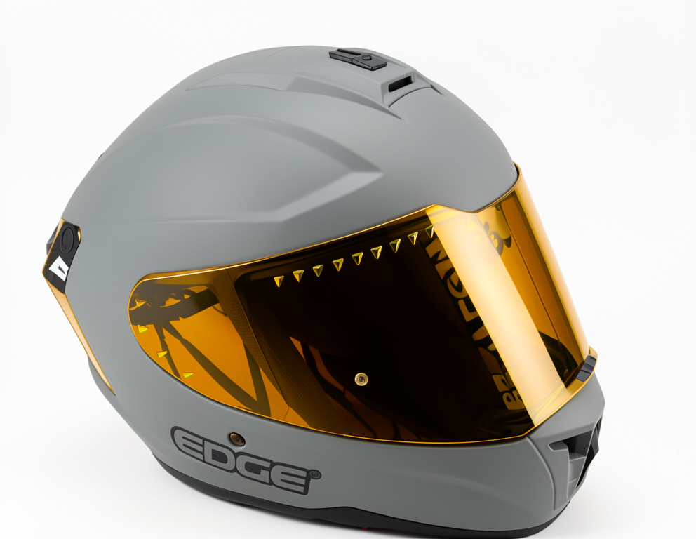 CASCO CERRADO EXTREME GRAY VIS/DORADA EDGE TALLA "M" DOT/ECE
