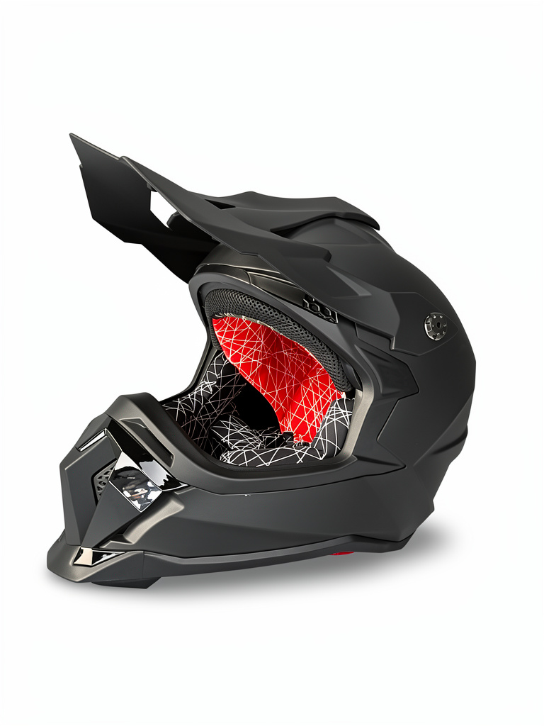 CASCO CROSS NEGRO MATTE