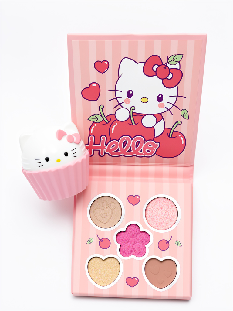 Hello Kitty rosa maquillaje