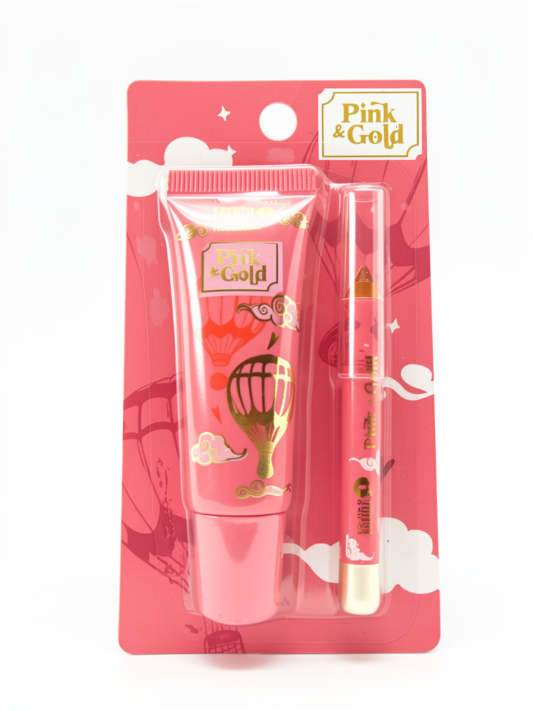 Pink & Gold delineador y brillo rosa