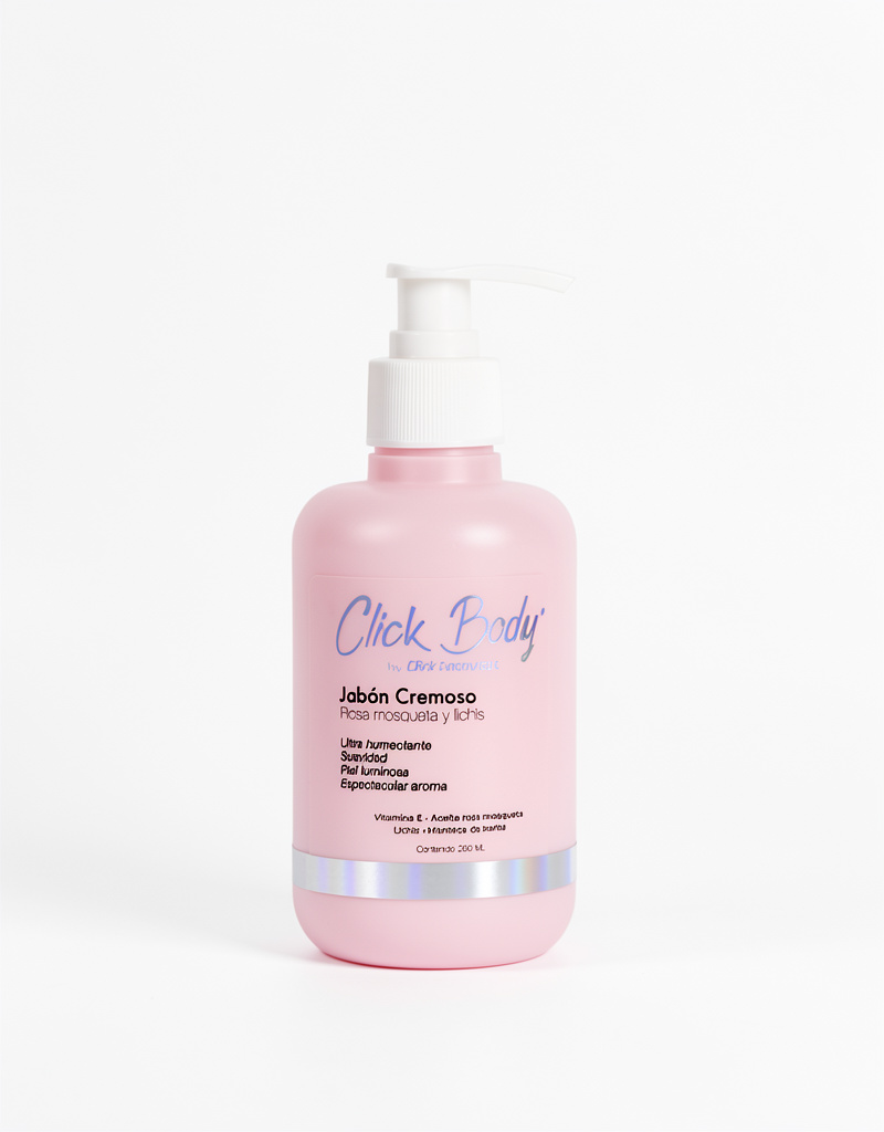 Jabón cremoso de rosa y lichis