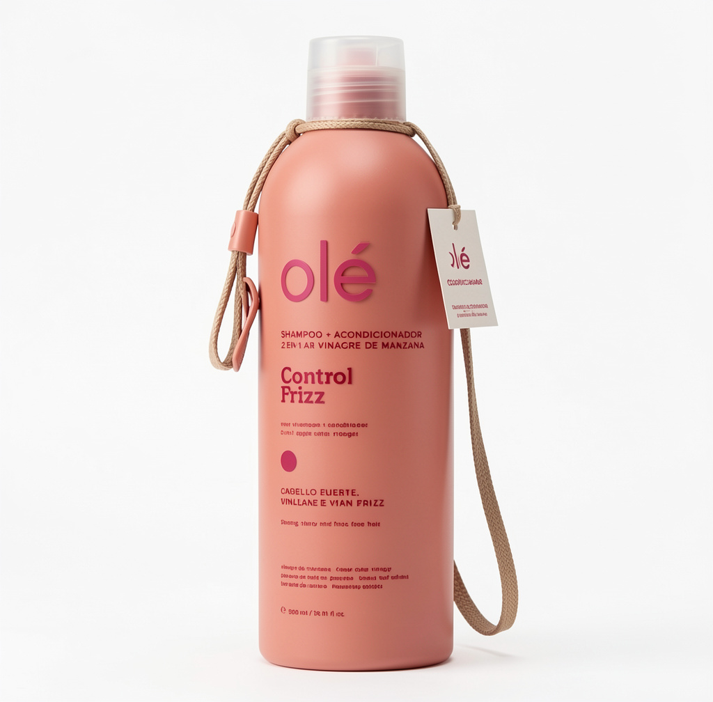 Shampoo + acondicionador 2 en 1 vinagre de manzana