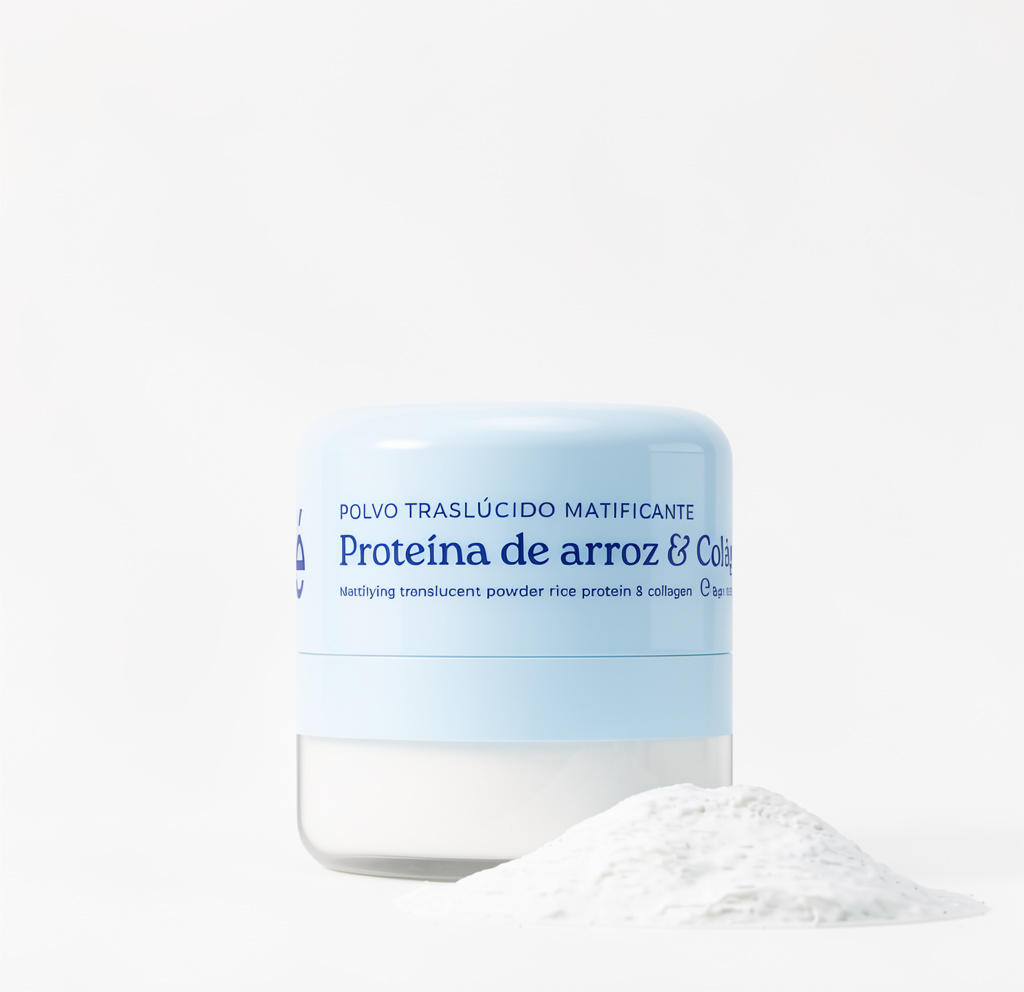 Shampoo en seco traslúcido matificante proteína de arroz y colágen