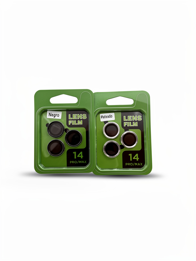 Lentes Protectores de Camara Metalizado (negro-plateado)