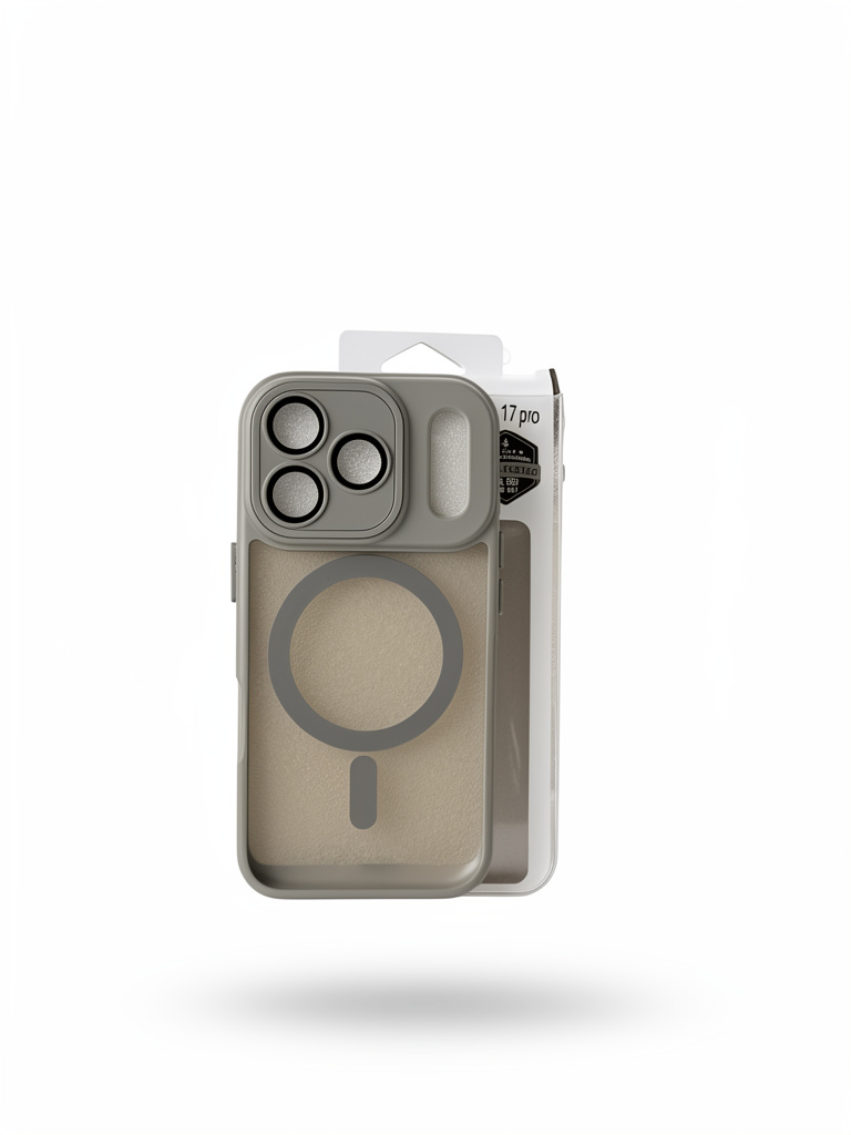 Funda Magsafe Mate con Marco Metálico PROT. CAMARA