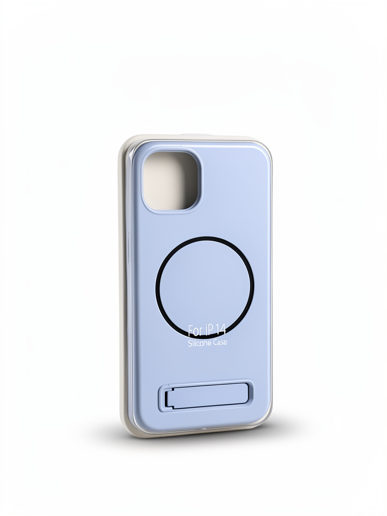 Silicona Magsafe Soporte Plegable IP 14