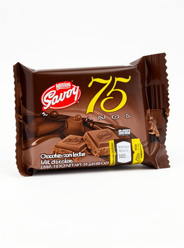 Chocolate leche 75 años mini