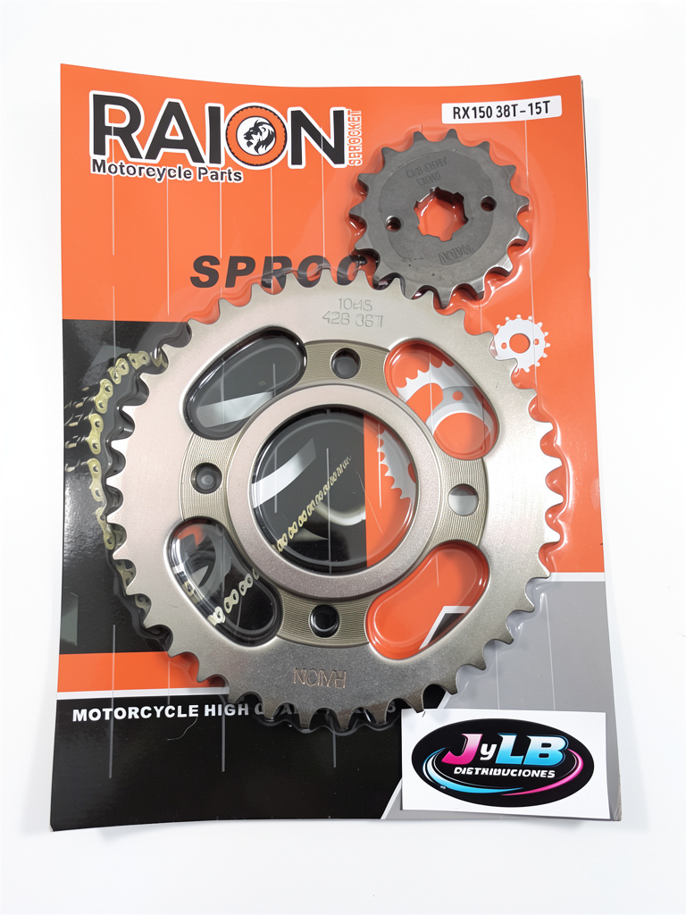 CORONA Y PIÑON RX 150 RAION