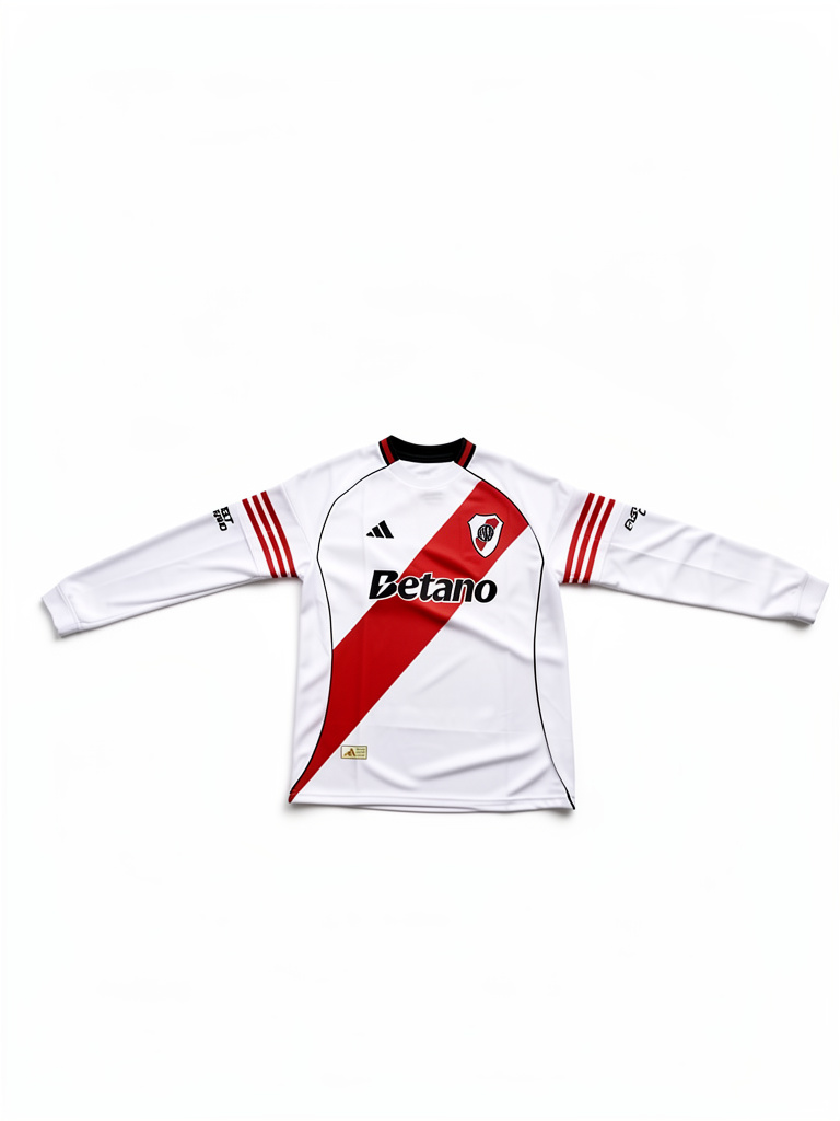 Camiseta Futbol M/Larga River Plate Titular