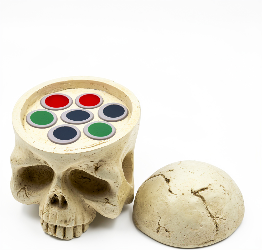 Soporte Organizador de Caps "Skull" para Tatuar