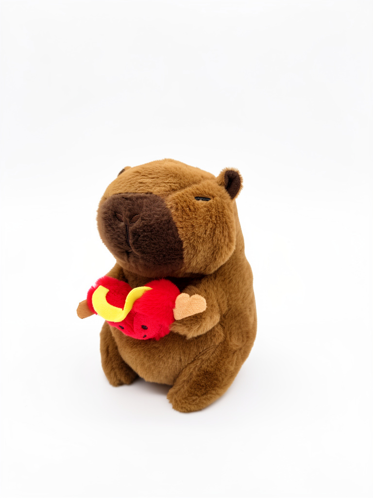 Peluche capibara cafe