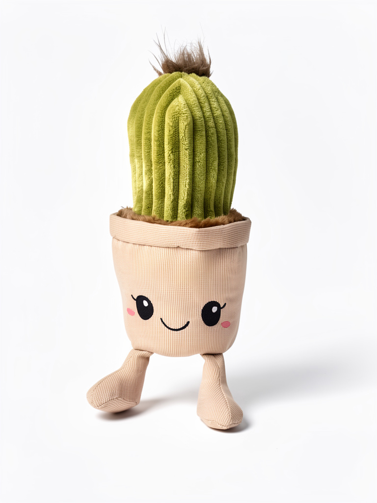 Peluche cactus beige