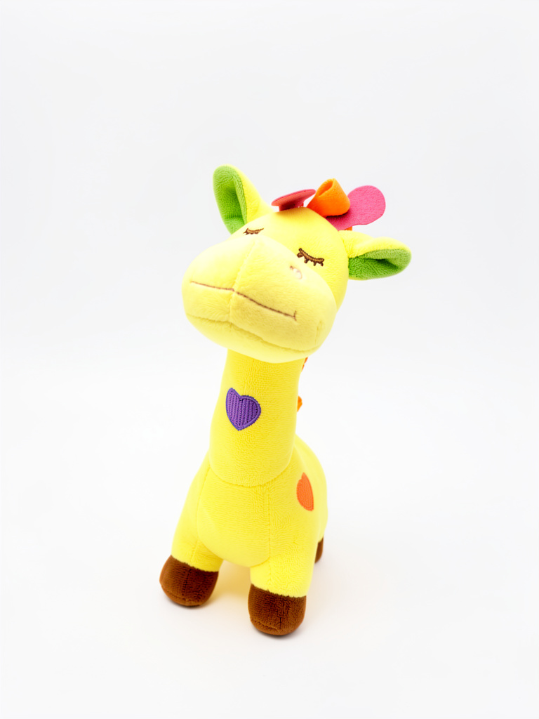 Jirafa amarilla peluche