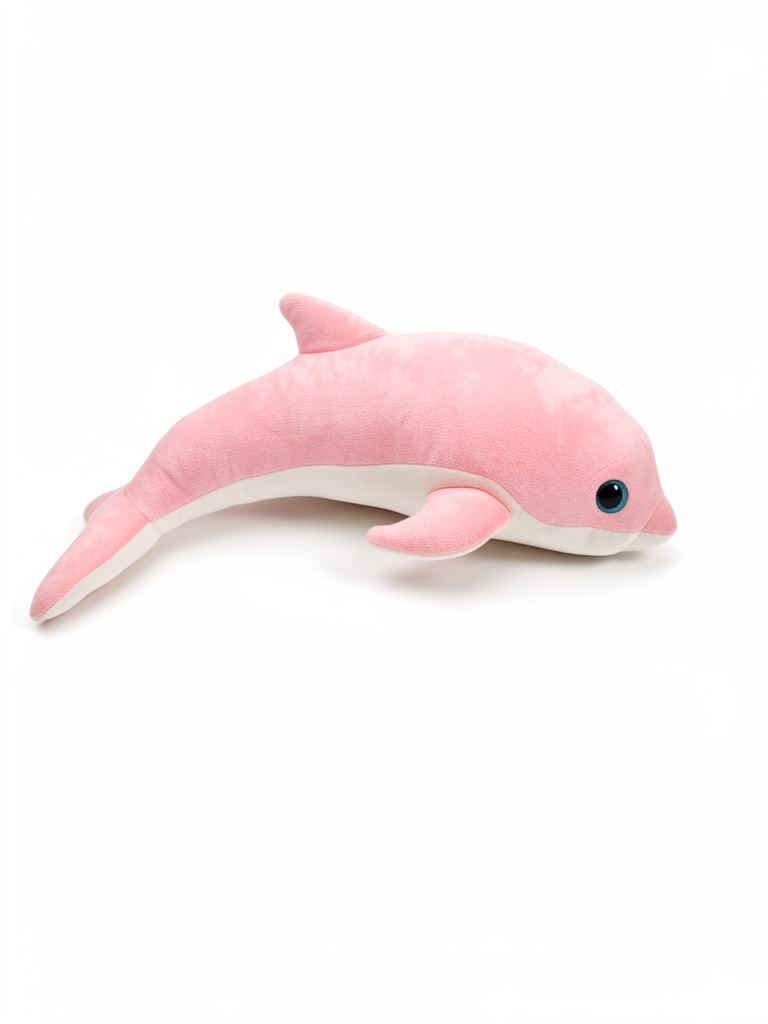 Delfin rosa peluche