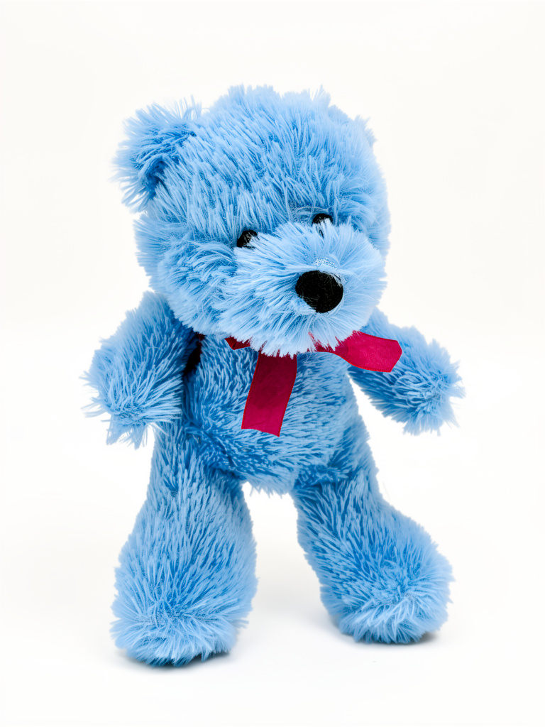 Osito azul de peluche