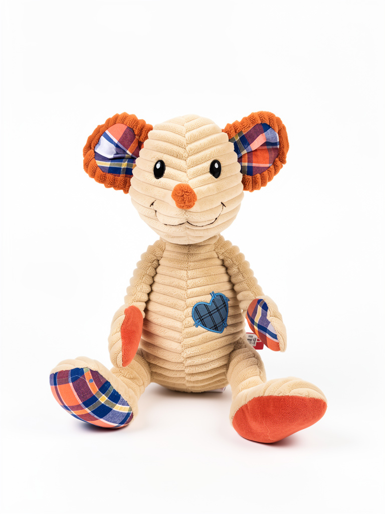 Peluche raton beige