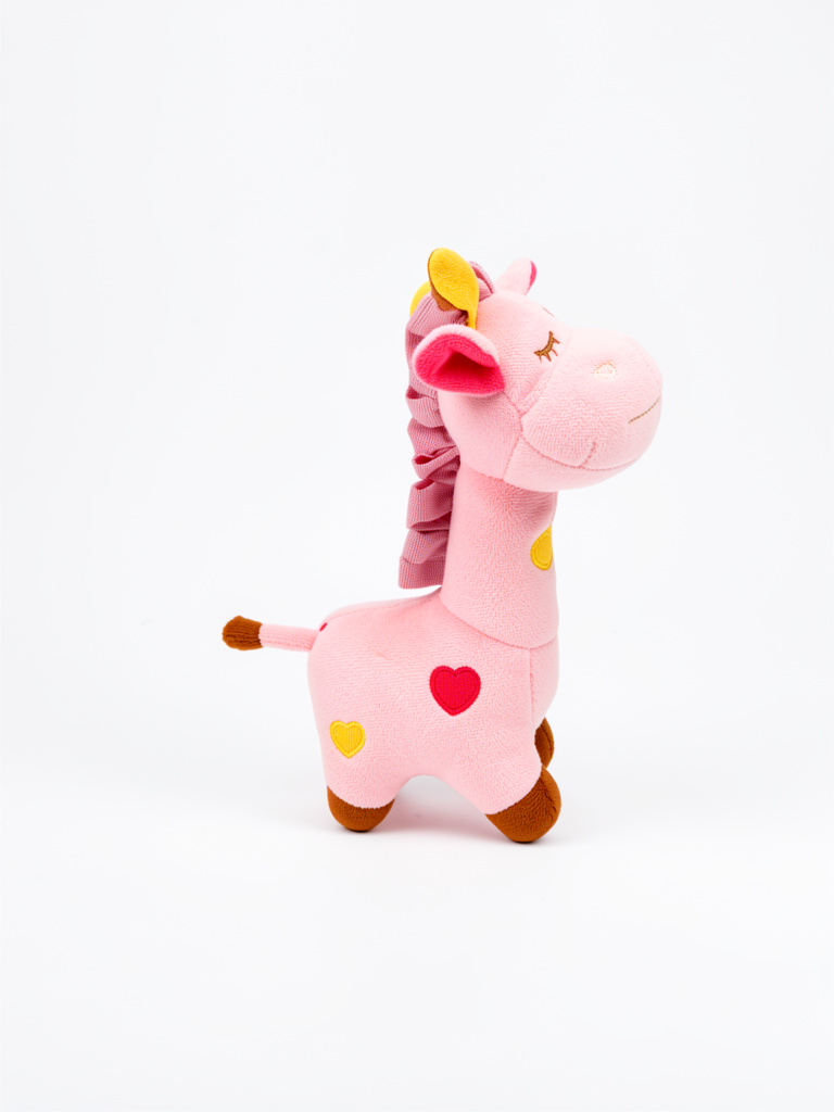 Jirafa rosa peluche