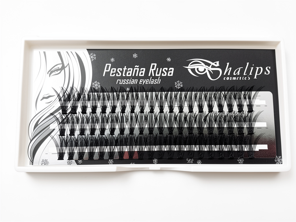 Shalips pestaña rusa negra 14mm