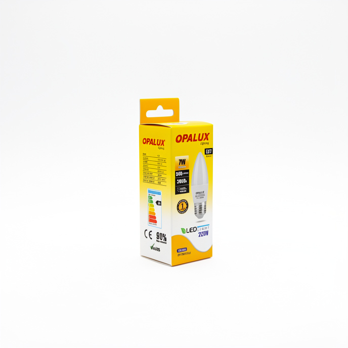 FOCO VELA  LED 7W LUZ CALIDA OPALUX