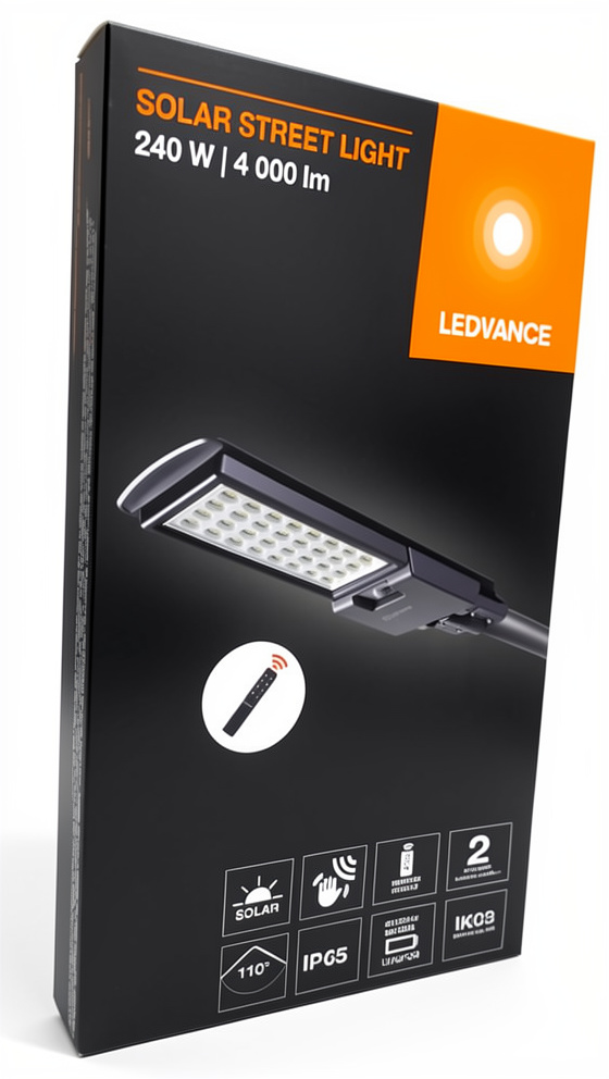 REFLECTOR CON PANEL SOLAR 240W / 4000LM