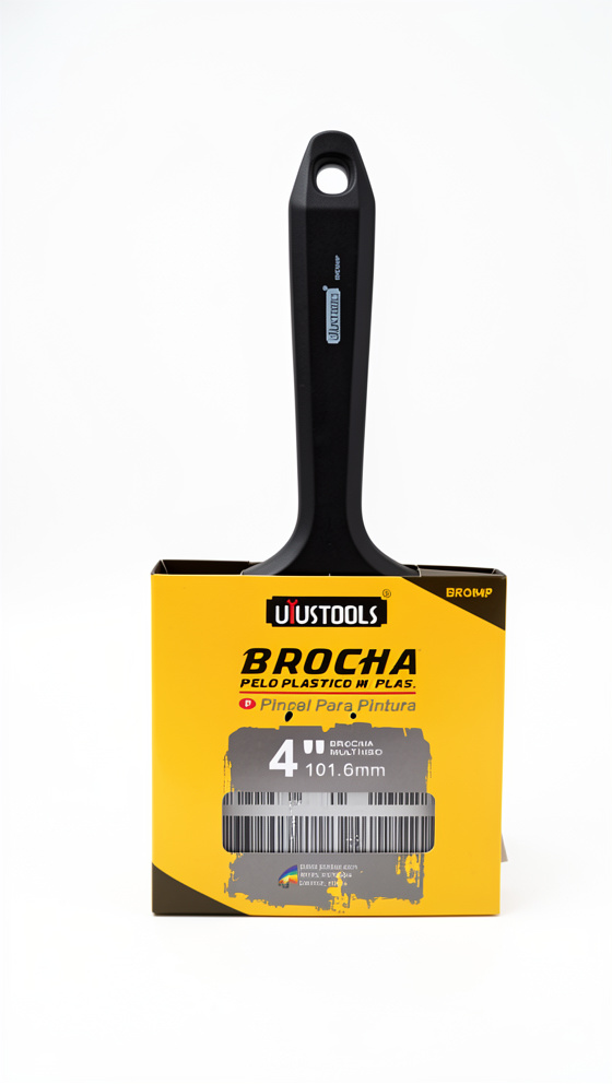 BROCHA PELO PLASTICO M/PLAS 4" UYUSTOOLS