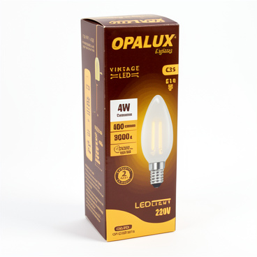 FOCO VELA LED LUZ BLANCA 4W OPALUX