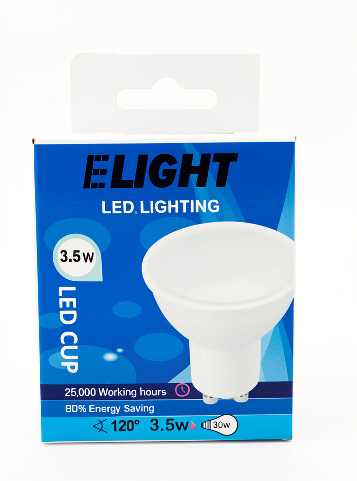 DICROICO PUNTA GU10 LUZ BLANCA DE 3.5 W  ELIGHT