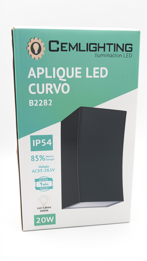 APLIQUE  LED CURVO B2282 20W IP54