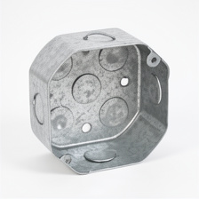 CAJA OCTAGONAL GALVANIZADA PESADA