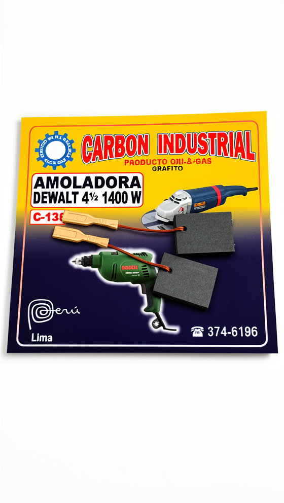 CARBON PARA AMOLADORA DEWALT 4 1/2 1400W