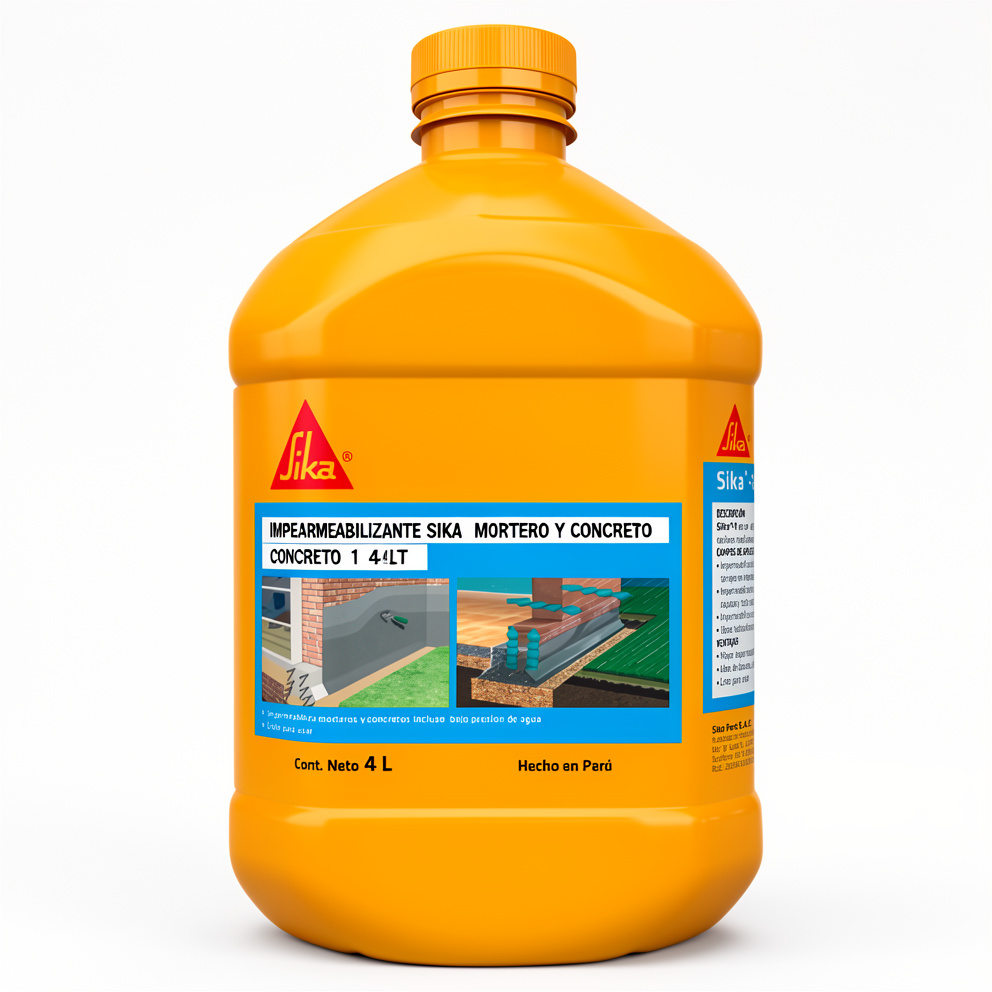 IMPEARMEABILIZANTE SIKA MORTERO Y CONCRETO 1 4LT