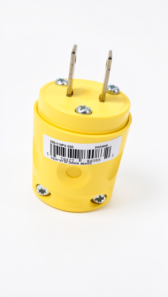ENCHUFE AMARILLO LEVITON 125V