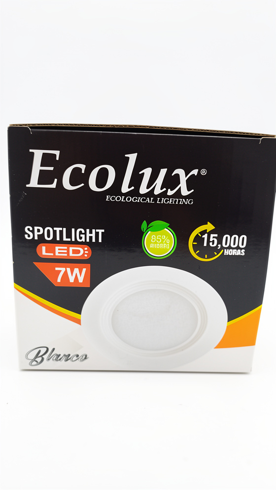 SPOTLIGTH 7W  LUZ BLANCA ECOLUX