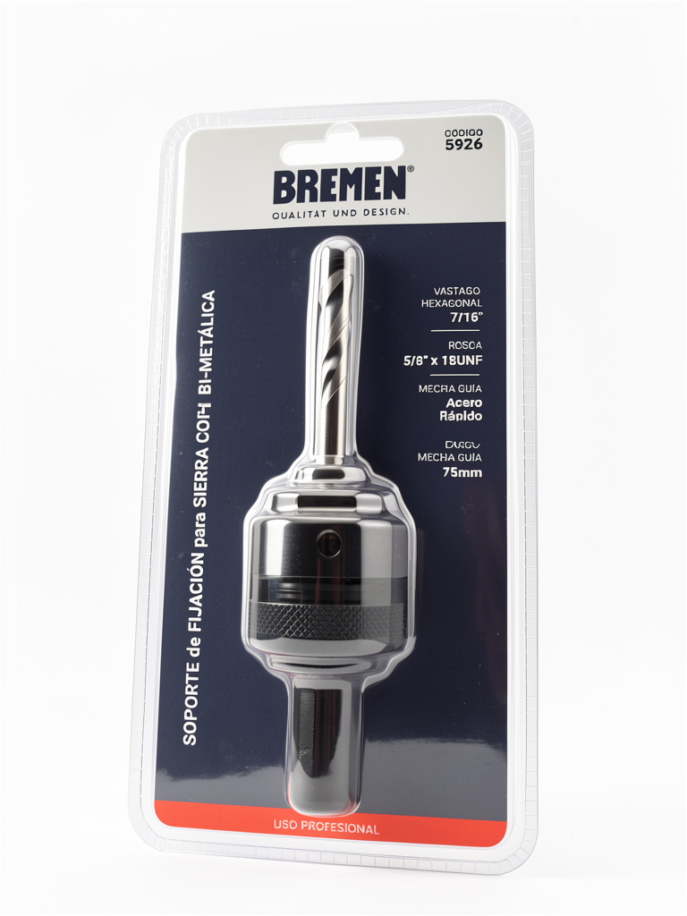 Soporte de fijación para Sierra copa bi metálica BREMEN 5926