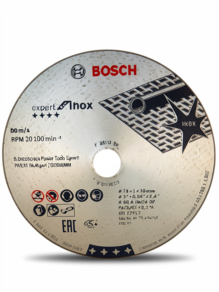 5 DISCOS DE CORTE EXPERT PARA INOX 76X10X10MM CENTRO RECTO